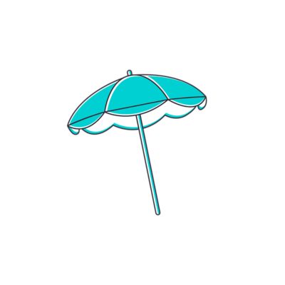 blue umbrella