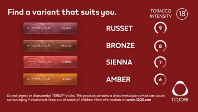 NEW TEREA RUSSET & SIENNA. The latest additions to a range of 9 unique tastes.