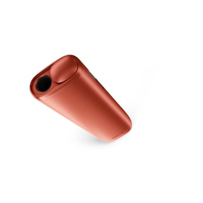 IQOS ILUMA i ONE cobrizo en formato miniatura con vista lateral sobre fondo blanco.