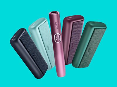 A group of IQOS TEREA packs in different colours
