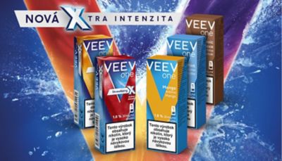 Desať krabičiek príchutí VEEV ONE