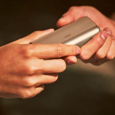 Stellar blue and white IQOS 3 DUO holders