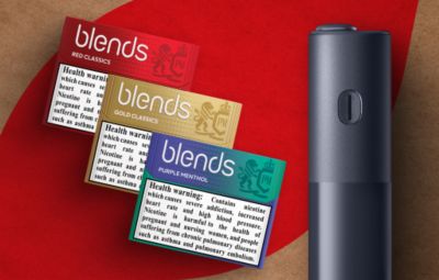 Black BONDS 2 by IQOS device and BLENDS Red Classics, Gold Classics and Green Classics stick packs