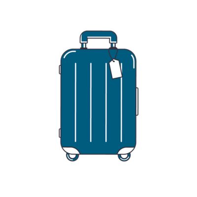 white and orange bag