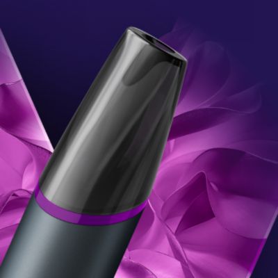 Tampilan close-up mouthpiece vape sekali pakai VEEV NOW ULTRA Grape