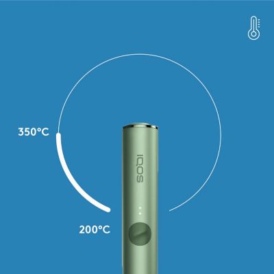 IQOS DUO holder heats up to 350°C