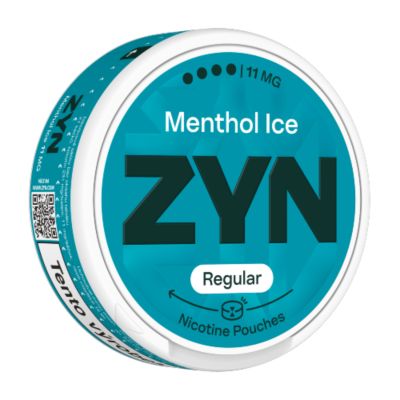 Tmavomodrá krabička ZYN Menthol Ice Regular 11 MG