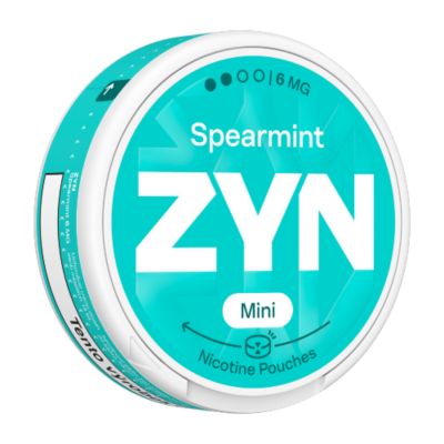 Světle modrá ZYN Spearmint krabička Mini 6 MG