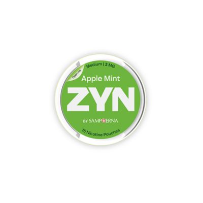 kantong nikotin zyn apple mint hijau medium 3 mg