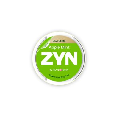 kantong nikotin zyn apple mint hijau low 1.5 mg