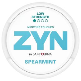 ZYN SPEARMINT - light green nicotine pouch can