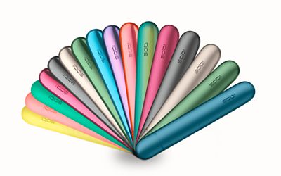 IQOS ILUMA door covers in bunten Farben