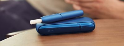blue iqos device
