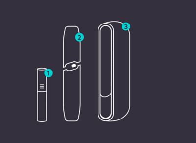 Estilo IQOS ORIGINALS DUO holder, pocket charger y heets stick