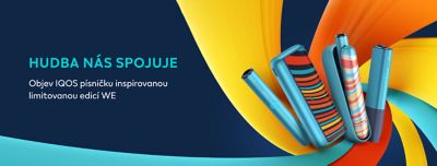 Zařízení limitované edice WE na barevném pozadí.