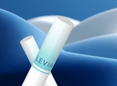 Náplně LEVIA na modrém pozadí