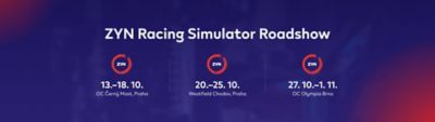 ZYN Racing simulator roadshow