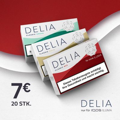 3 Sorten DELIA Tabaksticks