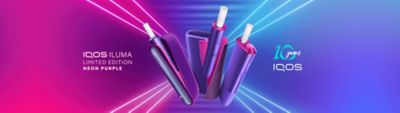 Die IQOS ILUMA Neon Purple Limited Edition Kits