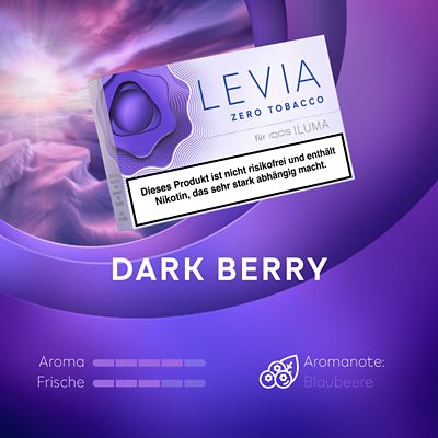 Lila LEVIA Packung in der Sorte DARK BERRY