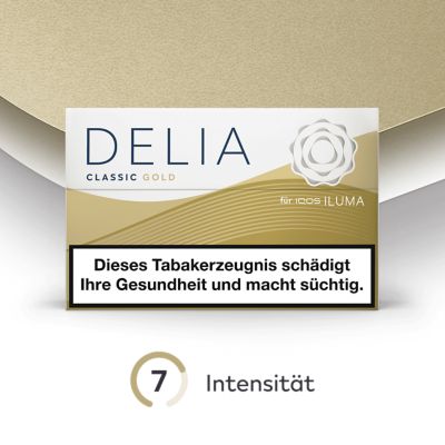 Zwei Packungen DELIA Classic Gold mit DELIA Stick
