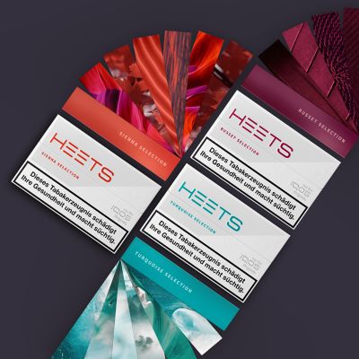 Verschiedene HEETS Sorten aufgefächert.