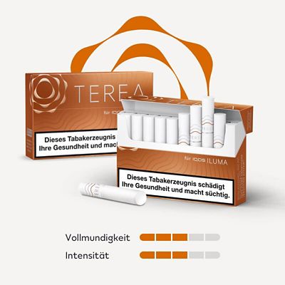 IQOS TEREA Amber Packung