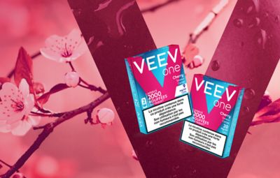 image avec la nouvelle saveur cerise qui se décline en deux packs un pour le taux de nicotine 9mg et l’autre pour le 20mg.