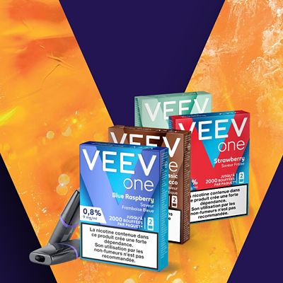 La gamme de pods e-liquide pour cigarettes électroniques VEEV ONE