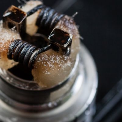 Nahaufnahme einer E-Zigarette (Erhitzer)