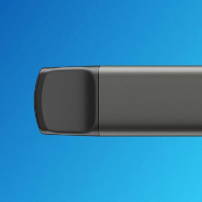 Nahaufnahme von einem VEEV ONE Device mit eingesetztem Pod