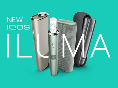An IQOS ILUMA device in a person's hand.