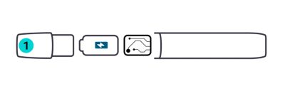 schmatische Darstellung des Aufbaus einer E-Zigarette