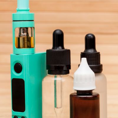Ein E-Vape mit Liquids