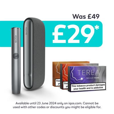 IQOS 3 Starter Kit + 60 HEETS Promo - FREE UK DELIVERY