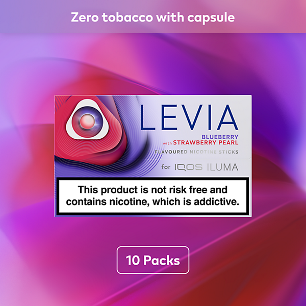 LEVIA Blueberry with Strawberry Pearl (Zero Tobacco) 