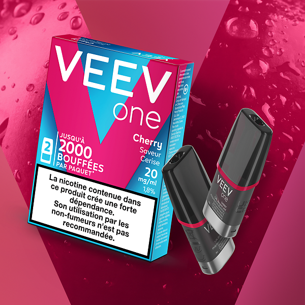 Pods VEEV ONE Cerise 9mg ou 20mg   Pods VEEV ONE Cerise 9mg ou 20mg