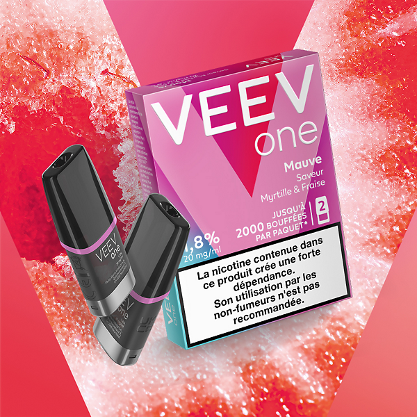 Pods VEEV ONE Myrtille & Fraise 9mg ou 20mg   Pods VEEV ONE Myrtille & Fraise 9mg ou 20mg