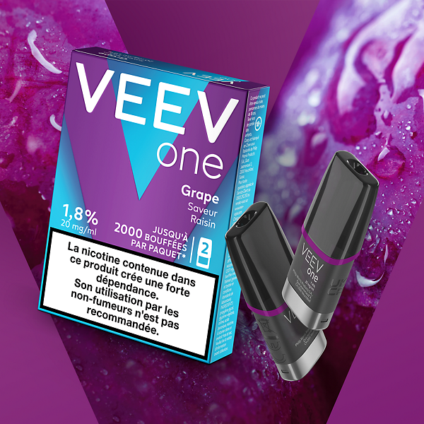 Pods VEEV ONE Raisin 9mg ou 20mg   Pods VEEV ONE Raisin 9mg ou 20mg
