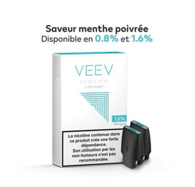 VEEV Classic Mint - 2 recharges/ paquet