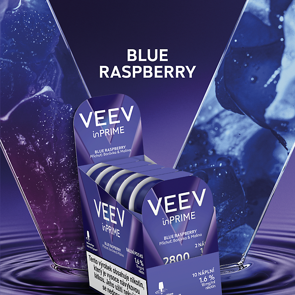 VEEV INPRIME BLUE RASPBERRY (karton)  