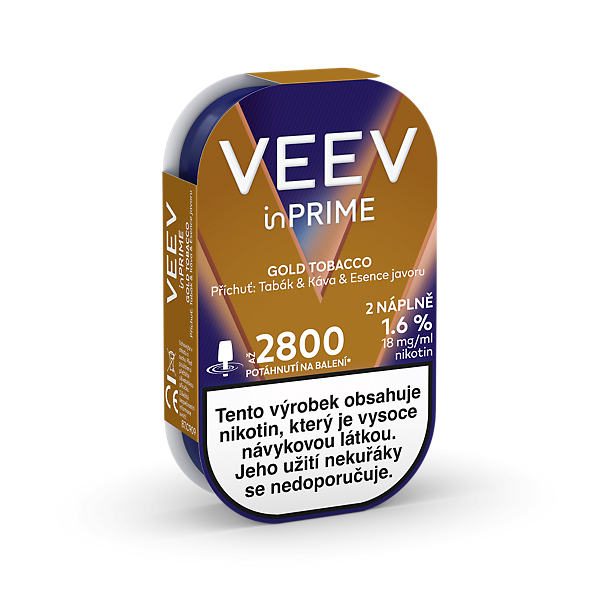 VEEV inPRIME PODS GOLD TOBACCO (krabička)  