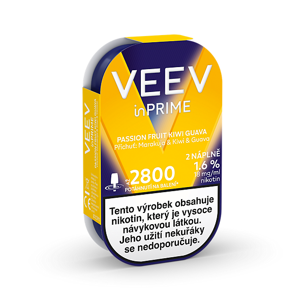 VEEV inPRIME PODS PASSION FRUIT - KIWI - GUAVA (krabička)  