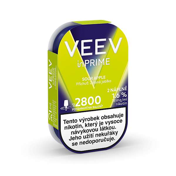 VEEV inPRIME PODS SOUR APPLE (krabička)  