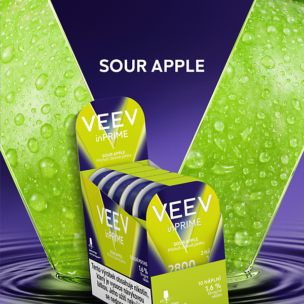 VEEV INPRIME SOUR APPLE (karton)  