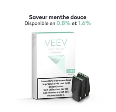 VEEV Mint Touch - 2 recharges/ paquet