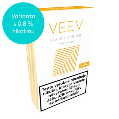 VEEV NÁPLNĚ CLASSIC AUBURN 0.8% (krabička) (CLASSIC AUBURN)