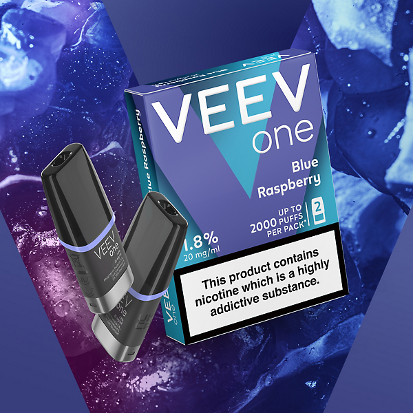 VEEV One Blue Raspberry 2 pods pack   VEEV One Blue Raspberry 2 pods pack