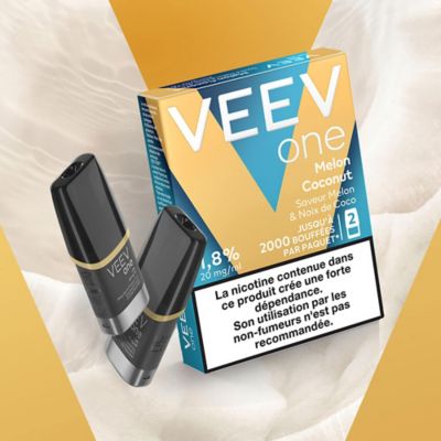 VEEV ONE Melon Coconut flavour 1,8% Pack of 2 pods (Melon and Coconut)