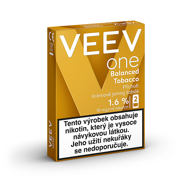 VEEV ONE NÁPLNĚ BALANCED TOBACCO (krabička)  